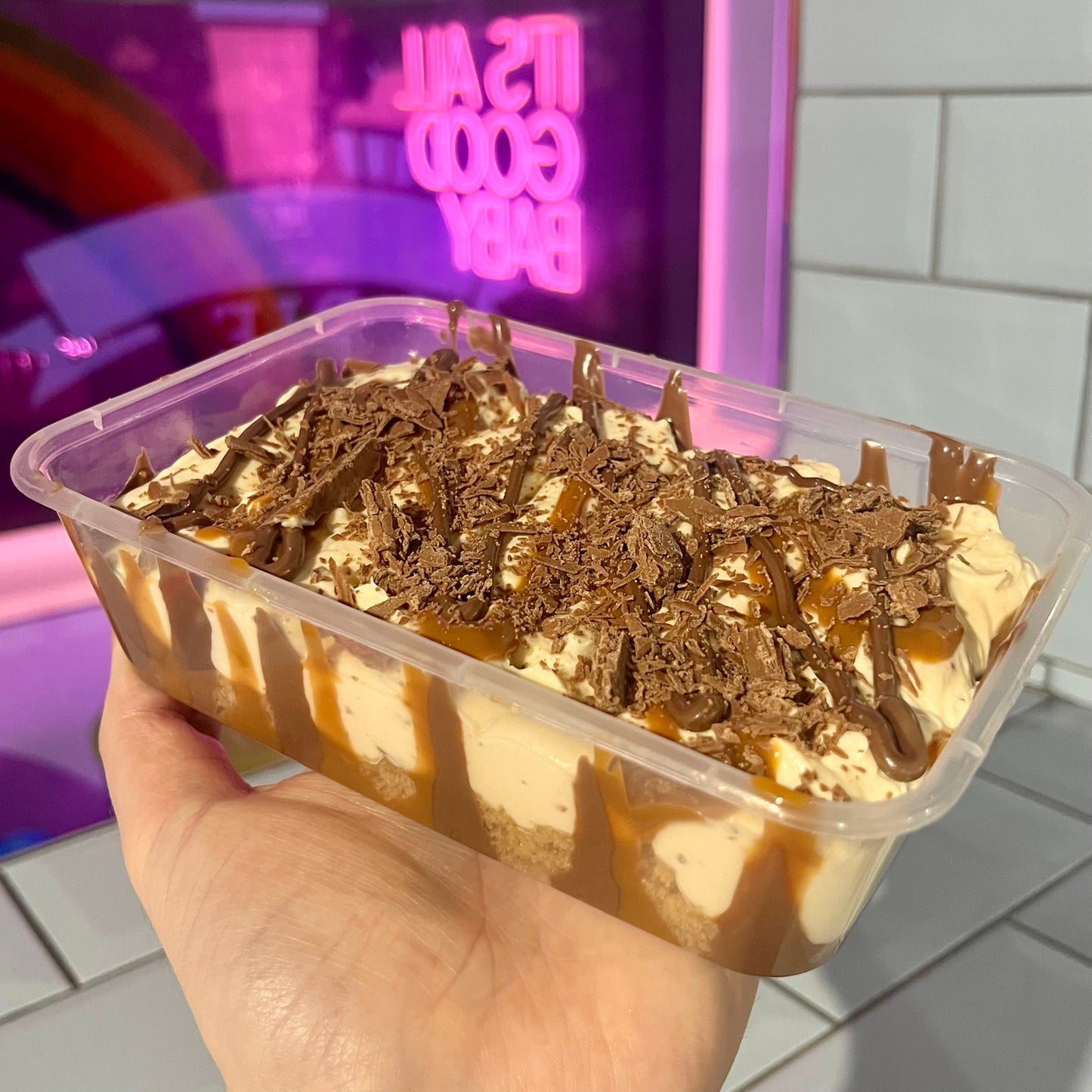 Caramel Flake Cheesecake Tub
