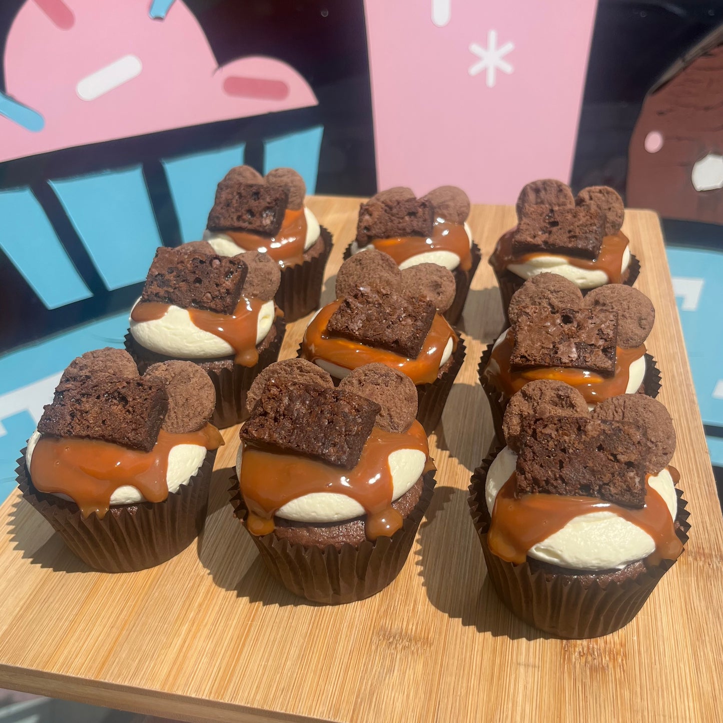 Caramel Brookie Cupcake